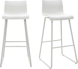 Design-Barhocker Weiß 76 cm (2er-Set) ONA
