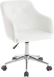 Design-Bürosessel PU Weiß BALTIK