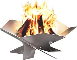 Design Camping Feuerschale aus Edelstahl |