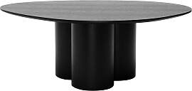 Design-Couchtisch aus schwarzem Holz B100 cm HOLLEN