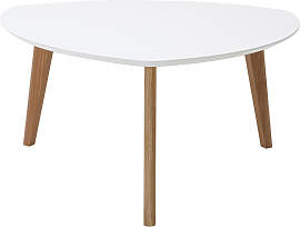 Design-Couchtisch Weiß L80 cm EKKA