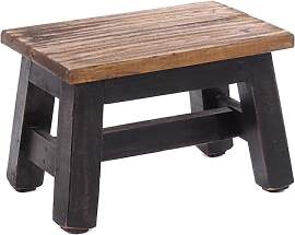 DESIGN DELIGHTS Holz HOCKER Monte | 30x20x21 cm
