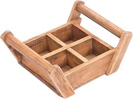DESIGN DELIGHTS Holz ZIEGELFORM mit Griffen Brick