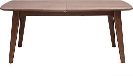 Design-Esstisch ausziehbar Nussbaum L180-230