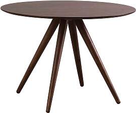 Design-Esstisch rund Nussbaum D106 WALFORD