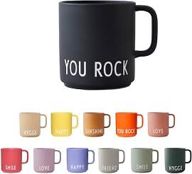 Design Letters Kaffeebecher Porzellan Schwarz YOU