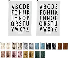 Design Letters Klassisches Geschirrtuch (Weiß) -