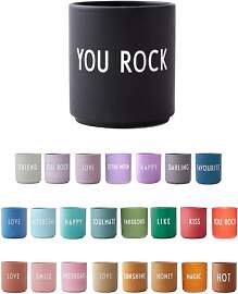 Design Letters Lieblingsbecher Schwarz YOU ROCK