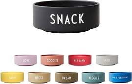 Design Letters Snack Schale, Snack (Schwarz) -