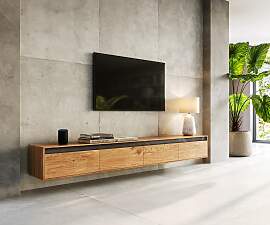 Design-Lowboard Stonegrace 240 cm Akazie Natur