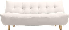 Design-Schlafsofa skandinavisch Beige und Eiche