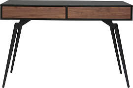 Design-Schreibtisch in mattem Schwarz und