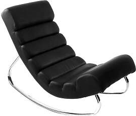 Design-Sessel Schaukelstuhl TAYLOR Schwarz