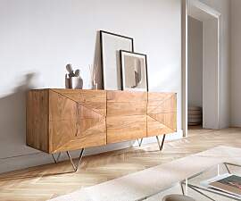 Design-Sideboard Wyatt 175 cm 3D Optik mittig