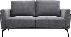 Design-Sofa mit grauem Stoff im Samtdesign