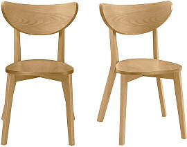 Design-Stühle Eiche LEENA (2er-Set)