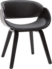 Design-Stuhl in Schwarz BENT