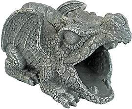 Design Toscano Darian, der Drache, Regenrohrauslass