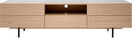 Design-TV-Möbel mit Stauraum aus hellem