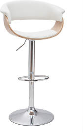 Designer-Barhocker höhenverstellbar weiß und