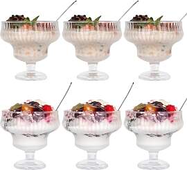 Dessertgläser mit Fuß 6er und 6er