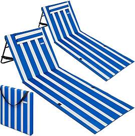 DETEX® 2X Strandmatte mit Rückenlehne Gepolstert 