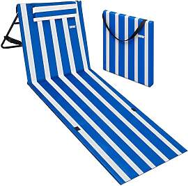 DETEX® Strandmatte mit Rückenlehne Gepolstert