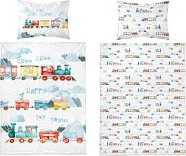 Detexpol Babybettwäsche Set Eisenbahn – 100x135 
