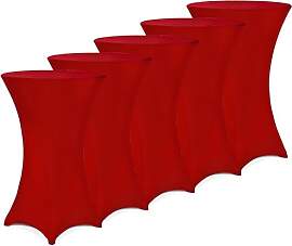 Deuba® 5X Stehtisch Hussen Ø 60-65/70-75/80-85cm 