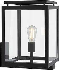 De Vecht XL Wandleuchte Schwarz mit LED