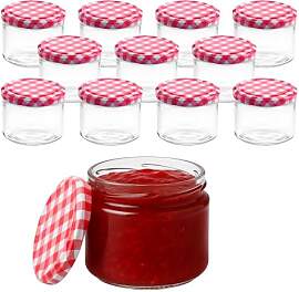 Devitre 12er Set Marmeladengläser 330 ml
