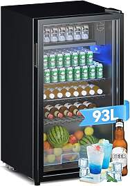 Devoko Getränkekühlschrank mit Glast,93L