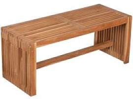 deVries Gartenbank Woodie natur Teakholz B/H/L: