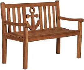 deVries Gartenbank Woodie natur Teakholz B/H/T:
