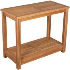 deVries Gartenregal Woodie natur Teakholz B/H/L: