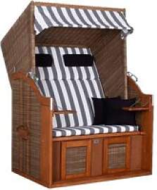 deVries Strandkorb grau Pinie B/H/L: ca.