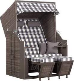 deVries Strandkorb Pure Standard natur Pinie