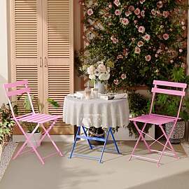 DEWINNER Bistroset 3-teilig, Gartenmöbel Set,