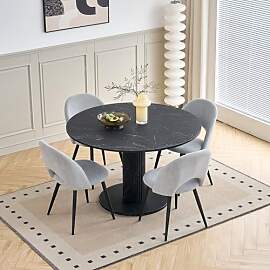 DEYARNA HOME 115cm Runder Esstisch mit 4