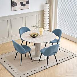 DEYARNA HOME 115cm Runder Esstisch mit 4