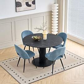 DEYARNA HOME 115cm Runder Esstisch mit 4