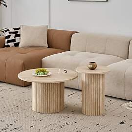 DEYARNA HOME 2er-Set runder Couchtische, Modernes