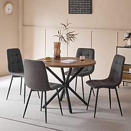 DEYARNA HOME Essgruppe 5-Teilig, 100cm Runder