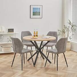 DEYARNA HOME Essgruppe 5-Teilig, 100cm Runder