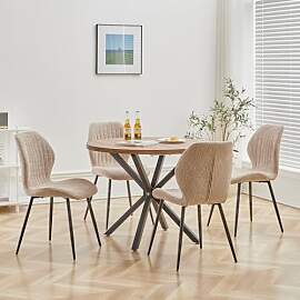 DEYARNA HOME Essgruppe 5-Teilig, 100cm Runder