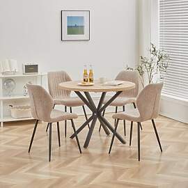 DEYARNA HOME Essgruppe 5-Teilig, 100cm Runder