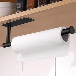 Deymogs Küchenrollenhalter Schwarz,