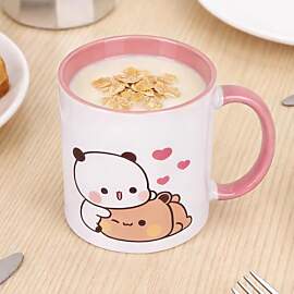 Dhqkqg Bubu Dudu Tasse, 330ML Keramik Kaffeetasse, 