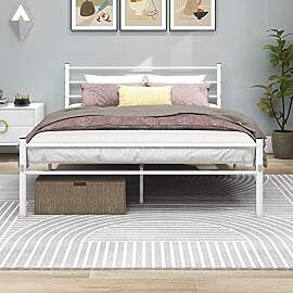 Diahomy Metallbett 120x200 cm Bettgestelle mit