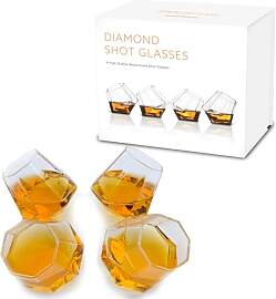 Diamant Gläser, Ausgefallene Schnapsgläser, 4er